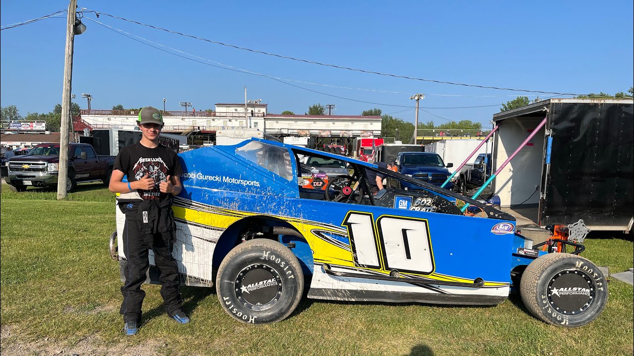 6-21-25 #10 Jacob Gurecki at Fulton Speedway - heat 4th place - feature 2nd place