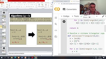 Curso Cálculo Numérico - Modulo 03 - Aula 19 - Programa em Python da Fatoração LU