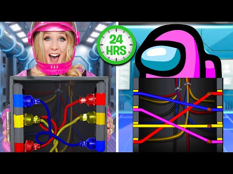 Living Like an Among Us Crewmate for 24 Hours! - Challenge