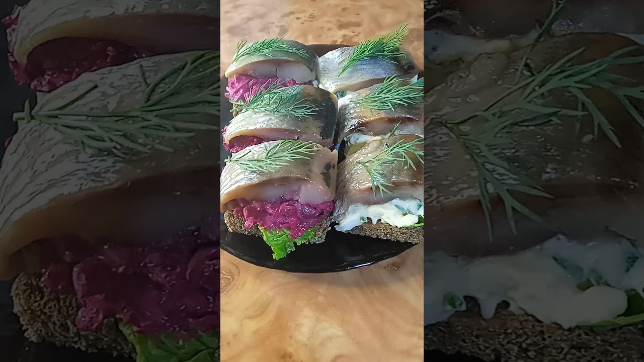 Не описать словами, какие они вкусные! Закусочные бутерброды с селедкой!