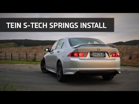 Installing Tein S-Tech Lowering Springs on My CL9 Accord