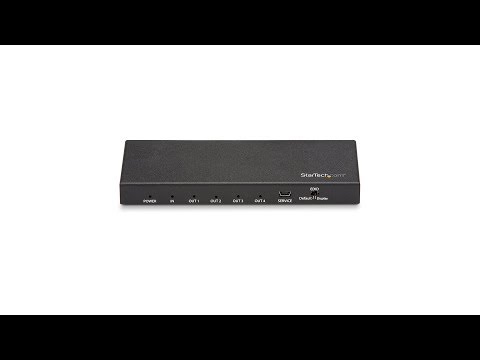 StarTech.com ST124HD202 HDMI Splitter - 4-Port - 4K 60Hz - HDMI