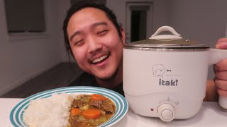 Cooking first meal in new home - Golden Curry | Electric Itaki Lunchbox/pot