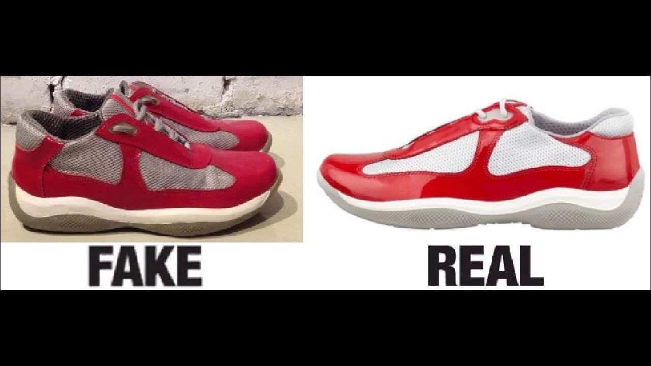 Spotting Replicas: Fake Prada America's Cup Sneakers - Shoe Effect