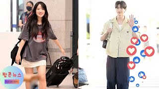 &quot;스타들의 공항 패션: 변우석, 김혜윤, 태산, 윤아, 윈터의 스타일 대결!&quot;