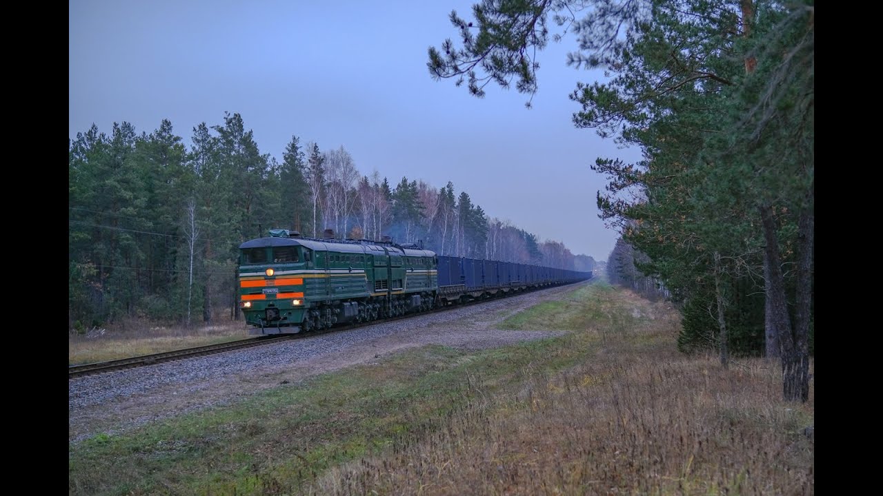2ТЭ10МК-3356 с контейнерным поездом направляется в Солигорск / 2TE10MK-3356 with a container train.
