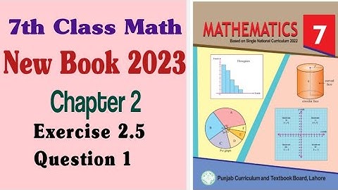 Exercise 2.5 Question 1-7th class math new book 2023 chapter 2 exercise 2.5