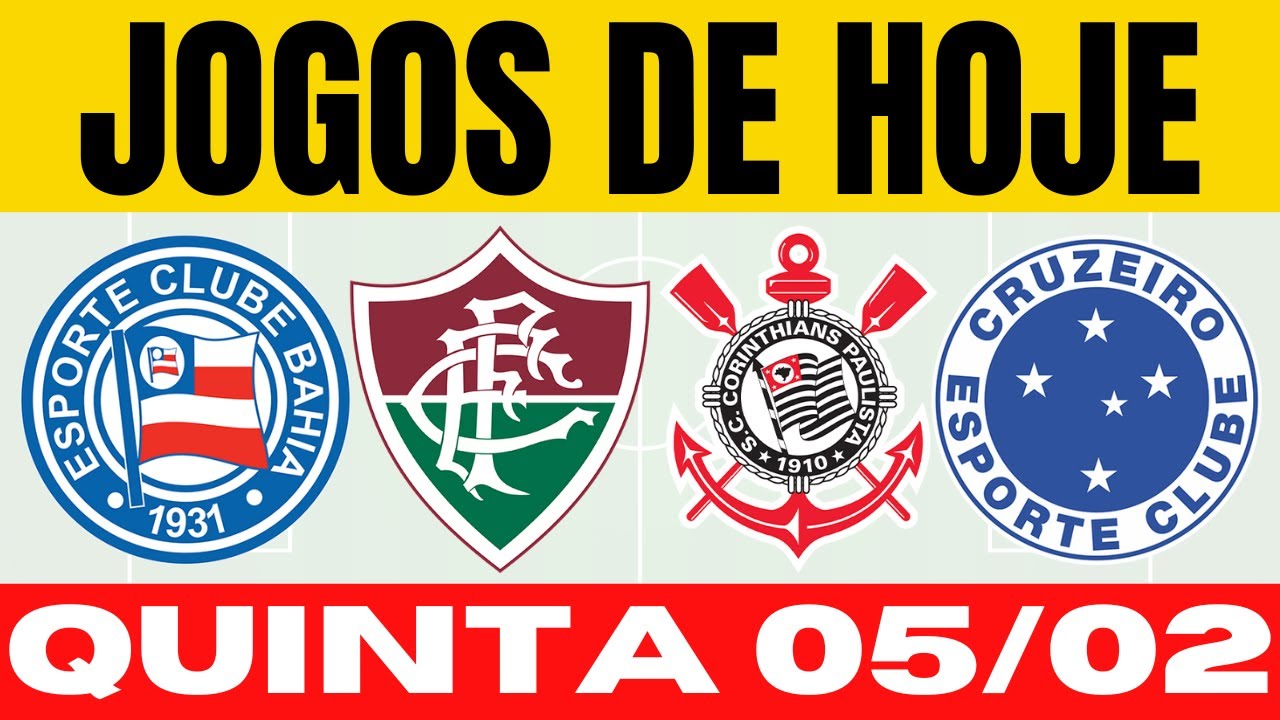 ⚽ JOGOS DE HOJE | BRASILEIRÃO 2026 | Quinta 05/02/2026 | Jogos de Hoje AO VIVO PAULISTÃO 2026
