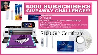Carolinas Creations-Handmade 6000 Subscribers Giveaway Challenge Announcement!!!