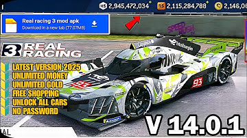 Real Racing 3 Mod Apk Version14.0.1 / Unlimited Money Unlocked Car 2025 no password New Update 2025