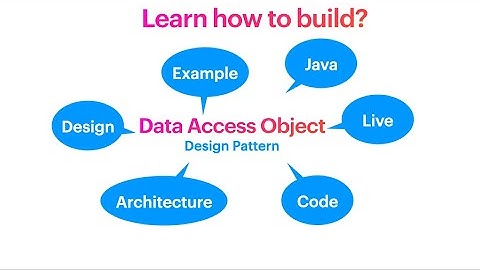 How to Build a Data Access Object design pattern using java with example