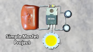 DIY Ideas With Mosfet - LED Brightness Controller With Push Switch || JLCPCB