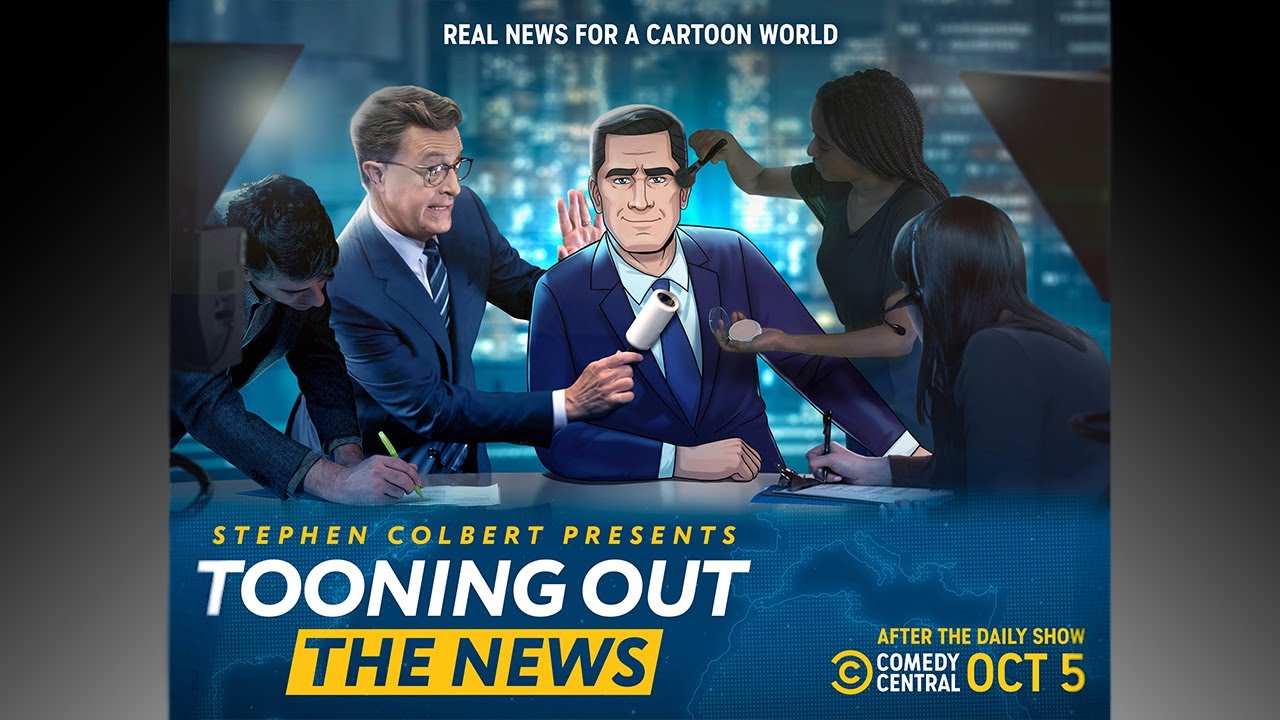 “Stephen Colbert Presents Tooning Out the News” – Coming to Comedy Central on October 5th