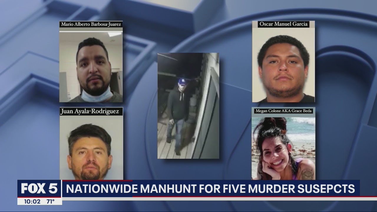 Nationwide manhunt for 5 murder suspects | FOX 5 News - YouTube
