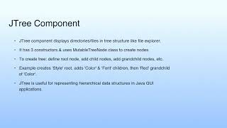 JTree Component | Lecture 44: Swing—II