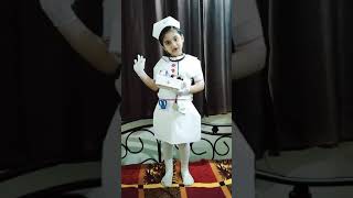 dIY Nurse costume made by paper# Best for fancy dress competition