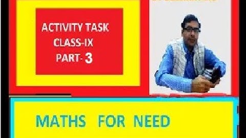MODEL ACTIVITY TASK CLASS-IX PART-3