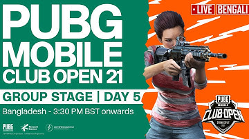 [Bengali] PMCO Bangladesh Group Stage Day 5 | Spring Split | PUBG MOBILE Club Open 2021