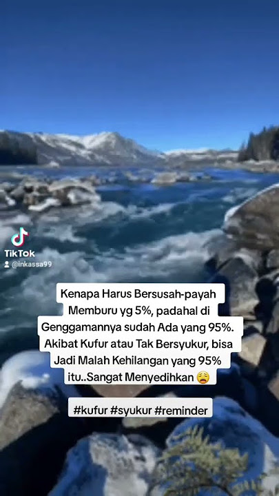 kufur atau tidak bersyukur bisa membuat orang jatuh pada kefakiran #renungan