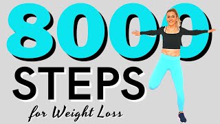 🔥8000 STEPS🔥Fast Walking for Weight Loss🔥High Calorie Burn Steady State Cardio🔥STEPS WORKOUT🔥