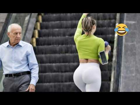 The Best Pranks on Escalators | Impossible Not to Laugh 😂 #14