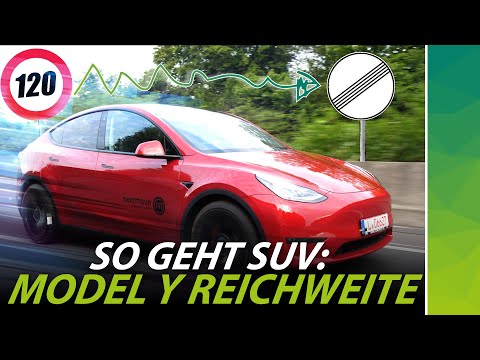 Tesla Model Y auf Autobahn bei 120 vs 150 km/h: So geht Elektro-SUV!