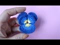 Crochet pansy Как вязать анютины глазки крючком Цветок 71