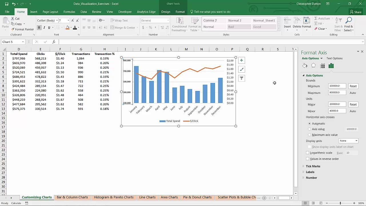 Chart Tools In Excel 2013