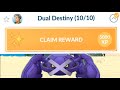Complete Dual Destiny (10/10) Special Task Research Rewards in Pokemon go.