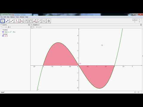 Tô màu miền giới hạn bởi đồ thị trong Geogebra