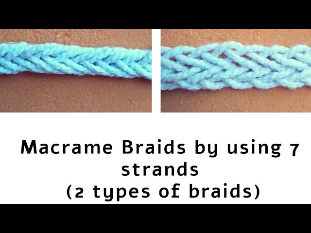 Seven Strand Braid Macrame Bracelet
