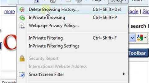 Internet Explorer 8, How-To Delete History, Cookies, Cache and Passwords