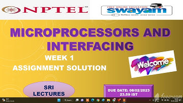 💥WEEK 1💥 🔥100%🔥 💥MICROPROCESSORS AND INTERFACING  ASSIGNMENT SOLUTION💥 🔥100%🔥
