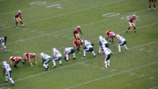 Patrick Willis VICIOUS HIT on Brad Smith NFL 49ers NY Jets
