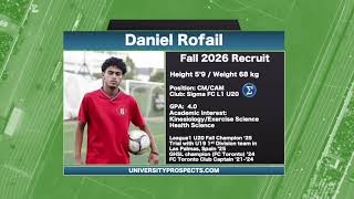 Daniel Rofail Fall 2026 Recruit