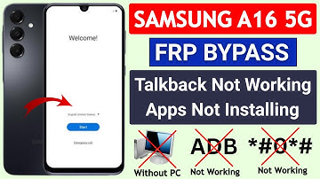 Samsung A16 5G Google Account Bypass Without Pc | Samsung A16 Frp Bypass Talkback Not Working