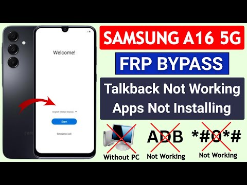 Samsung A16 5G Google Account Bypass Without Pc | Samsung A16 Frp Bypass Talkback Not Working