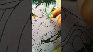 Hulk Drawing✍️ /pencils colour #drawings #sketch #painting #shorts