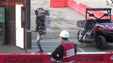 ATLAS opening a door and walking through it at DRC Finals