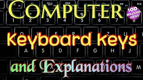 Uses of computer keyboard keys Explanation in tamil