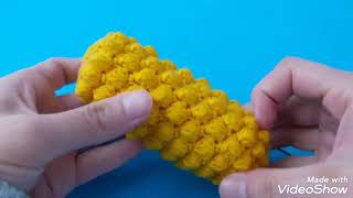 طريقة عمل عرنوس الذرة كروشيه 🌽🌽cob crochet