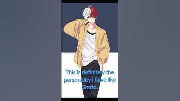 IK HEB ZEKER DEZELFDE PERSOONLIJKHEID ALS SHOTO! ❤️ 💙 💜 #myheroacademia #roadto4ksubs #viralshort