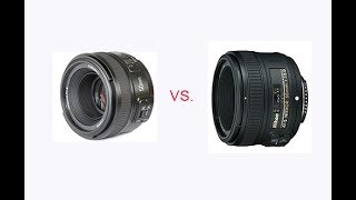 Nikon 50mm F/1.8 vs Yongnou 50mm f/1.8 lens (with image comparison)