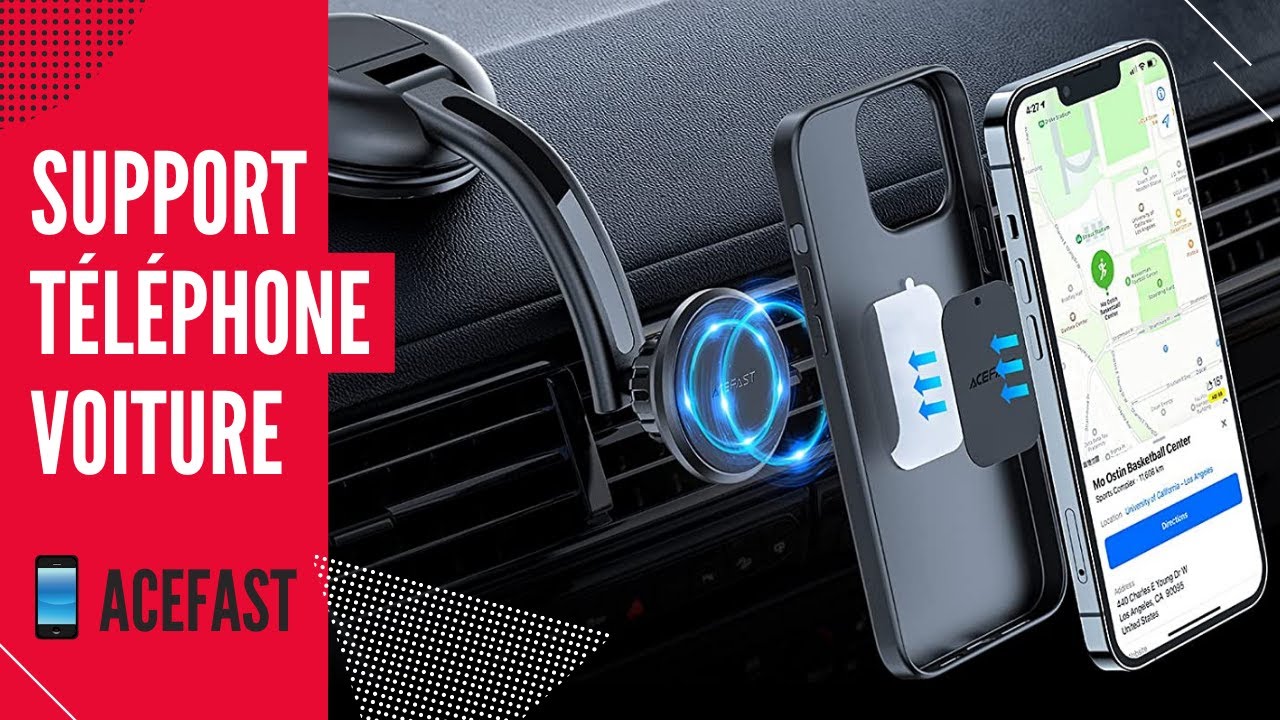 Support Téléphone Voiture Magnétique, Aimant de Téléphone avec Plaques de  mét