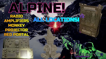 **ALPINE** ALL RADIO, AMPLIFIERS, MONKEYS, PROJECTOR, AND RED RIFT PORTAL LOCATIONS! | COD OUTBREAK!