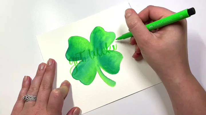 Create a Watercolor Shamrock with Handlettering for St. Patrick's Day