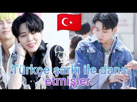 Junkook ve Jimin Türkçe şarkı ile dans etmişler?🙀