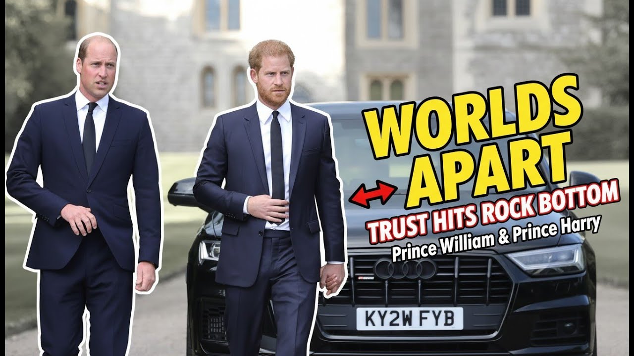 Prince William and Prince Harry are ‘worlds apart’ as trust hits rock bottom