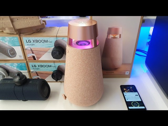 LG XBOOM 360 XO3 - Portable Bluetooth Speaker with 360 Sound, Customizable  Mood Lighting - YouTube