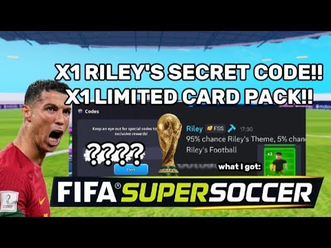 NEW SECRET WORKING CODE AND MY LIMITED CARD CODE IN FSS (Roblox) | FIFA Super Soccer #fifa #roblox 